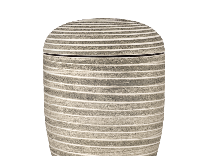 Naturstoffurne gerillte Oberfläche in Steinoptik Nr. 6120