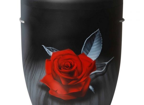Naturstoffurne Rose der Erinnerung