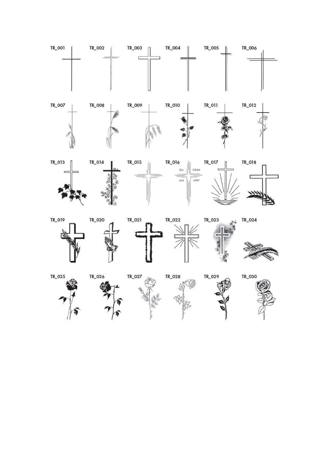 Trauersymbole