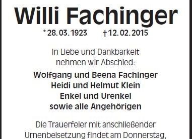Traueranzeige als Zeitungsanzeige schlicht gerahmt ohne Motiv, 2 Spalten / 120 mm, gestaltet von Schaack Bestattungen Hanau